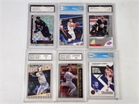 6) GRADED SPORTS CARDS - CURRY, RIPKEN, DONCIC