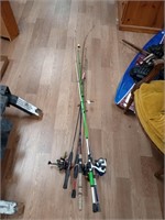 fishing rods and poles