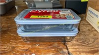 2ct. Pyrex 3-Cup Glass Food Storage