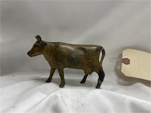 Cow Cast Iron Bank 5"