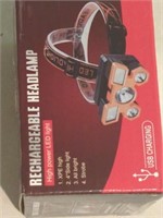 NEW LED Rechargeable headlamp, comes with