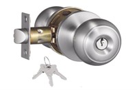 Entry Door Knob with Lock and Keys,Exterior/Interi