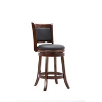 Boraam Augusta High Back Swivel Stool  Cherry