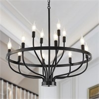 Black Farmhouse Chandeliers for Dining Room
