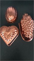Vintage Copper Molds/Wall Art