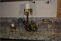 427: Candle holders and candles, decor