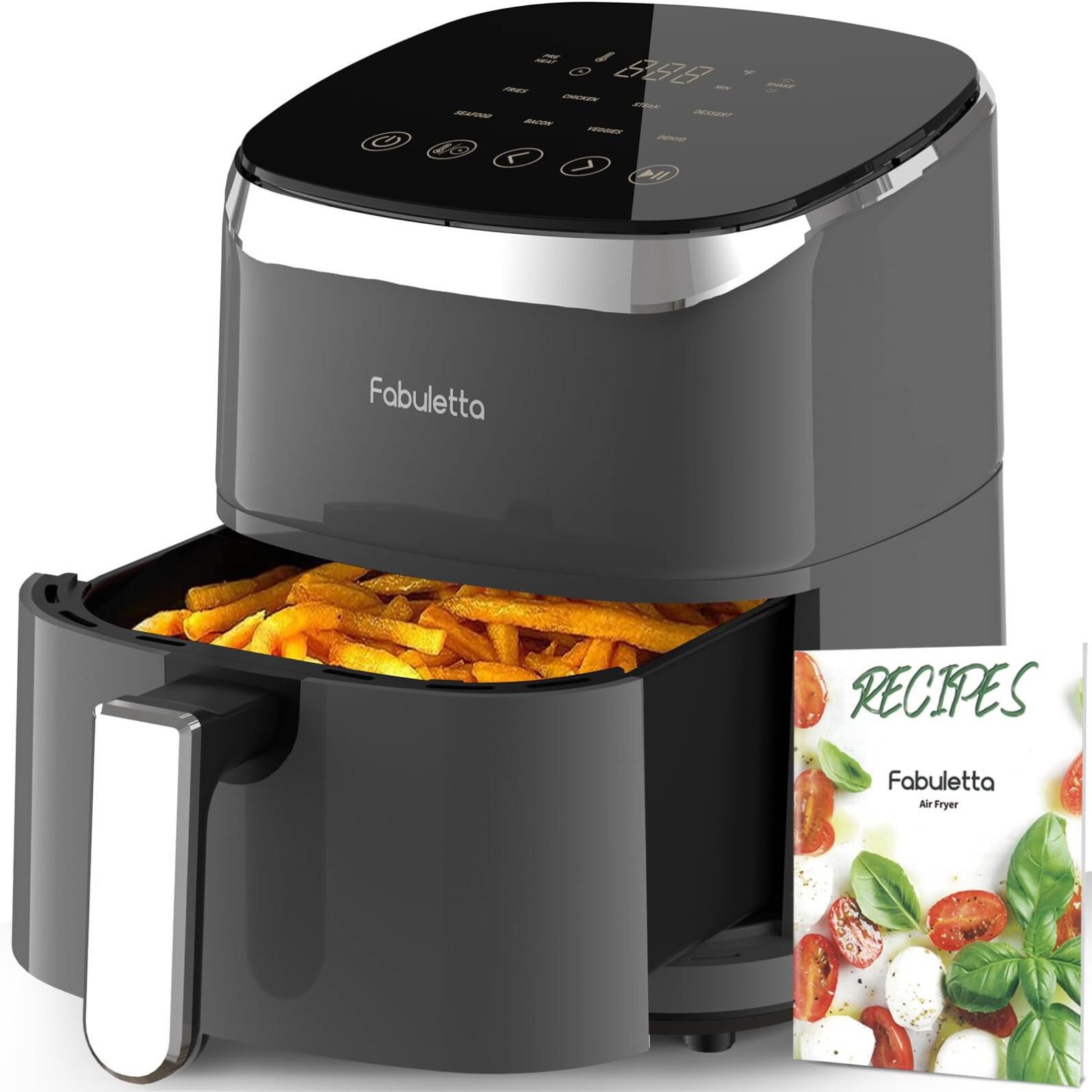 Air Fryers 4 Qt, Fabuletta 9 Customizable Smart Co