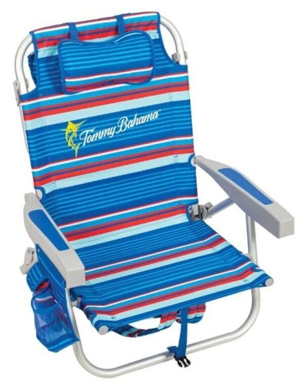 Tommy Bahama Backpack Beach Chair, Blue