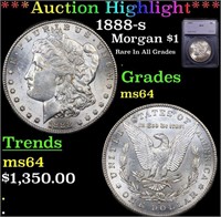 ***Auction Highlight*** 1888-s Morgan Dollar $1 Gr