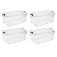 Sterilite, 105 Qt./99 L Latch Box, Case of 4