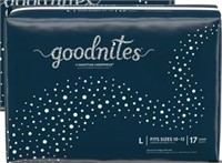 25-Pk Size 10-12 Goodnites® Bedwetting Underwear