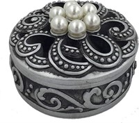 (8) FASHIONCRAFT 8676 Pearl Flower Curio Boxes,