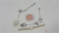 Selection Of Spoons.  Some Sterling Silver.