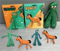 Vintage Gumby & Pokey Bendable Toy Lot