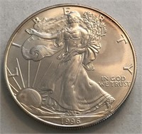 1996 UNC America Silver Eagle Dollar