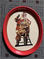 Tray -Santa Claus -Coca-Cola tin tray 15 x 12