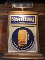 sterling beer light-up sign 18 x 15 inches