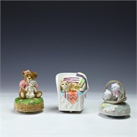 Vintage Otagiri Japan Porcelain Music Boxes
