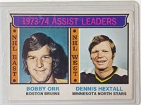 1974-75 OPC Bobby Orr & Dennis Hextall Assist