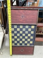 Decorated checker board