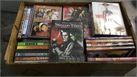 Box lot of about 50 movie DVDs, (790)
