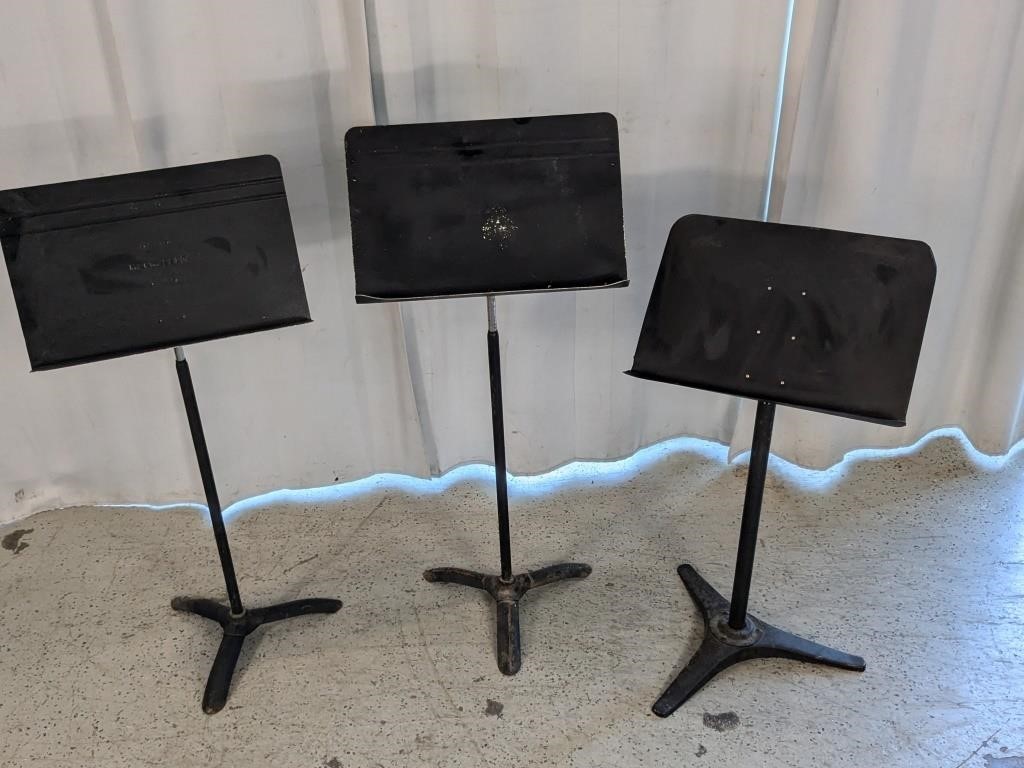 (3)Manhasset & Hamilton Director Sheet Music Stand