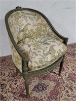 Upholstered chair with birds 24"34"
