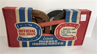 Rubber horseshoes set in box
