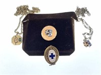 Saint Joseph Nursing Pins and Necklaces - 10K and