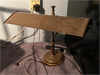 Heavy Metal Bankers Table Lamp Vintage