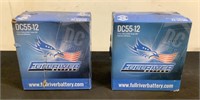 (2) Fullriver 12 Volt Batteries DC55-12