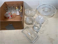 vintage glass, cream & sugar & more