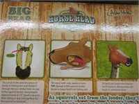 HORSE HEAD SQUIRREL FEEDER