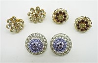 Vintage Rhinestone Earrings