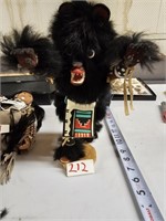 Native American Black Bear Kachina Doll