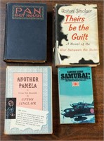 4 VINTAGE BOOKS: PAN,  UPTON SINCLAIR