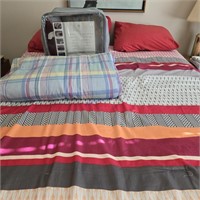 Sealy Posturepedic Queen Bed w/ Bedding