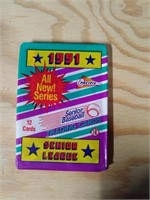G) New, sealed, 1991 Senior Baseball Cards