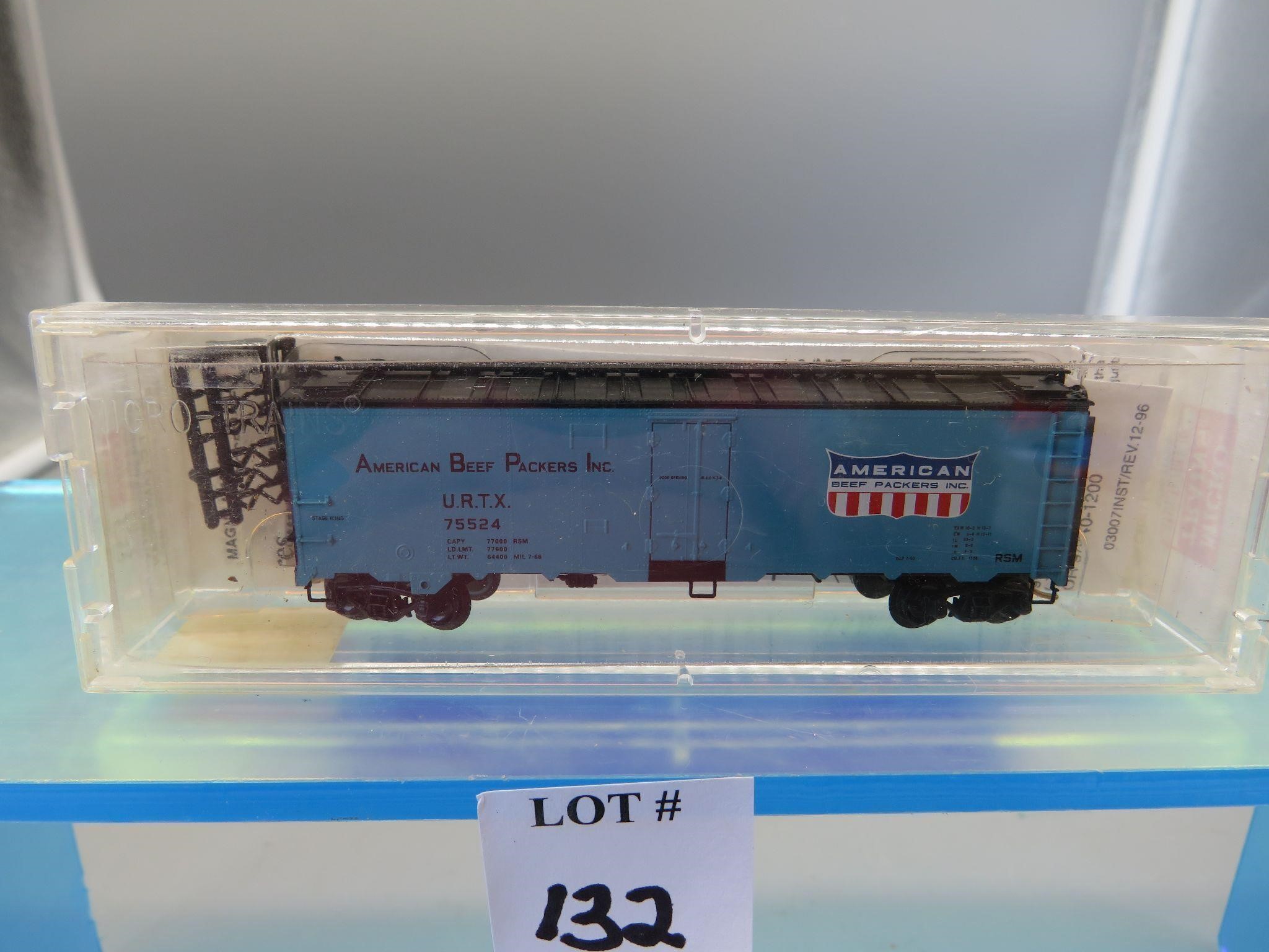 N. Micro Trains Ice Reefer URTC Beef Packers 59540