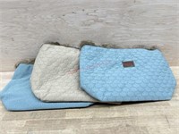 3 quilted purses