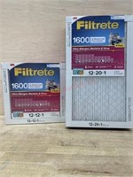 4 pack 12x12x1 air filters & 12x20x1 4 pack air