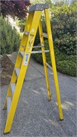 Columbia 6' Fiberglass Yellow Ladder