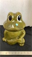 Frog cookie jar
