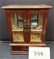 Decorative wooden jewelry box