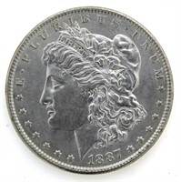 1887-P BU Morgan Silver Dollar