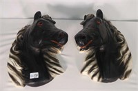 Pair of Horse Wall Hangings 14"