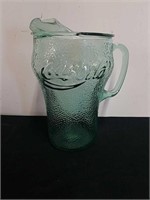 Vintage 9.5 inch Coca-Cola glass pitcher