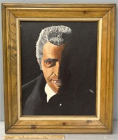 Dracula Portrait Oil Painting on Board John Blair