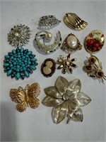 12 variety of brooches