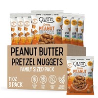8Bags 11ozs Quinn GF Peanut Butter Pretzel Nuggets